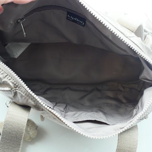 NEW Kipling Mini Tote Bag Purse Metallic Glow Monkey Detachable Shoulder Strap - Picture 12 of 16